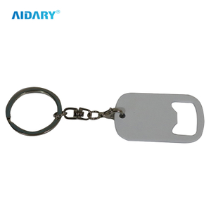 Amazon Supplier New Arrival Sublimation Metal Key Ring Bottle Opener
