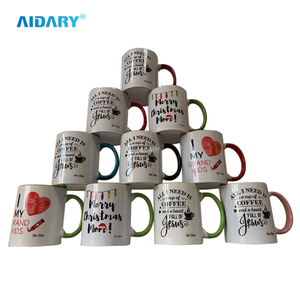 AIDARY Sublimation Two Tones Handle And Inner Colouful Mug